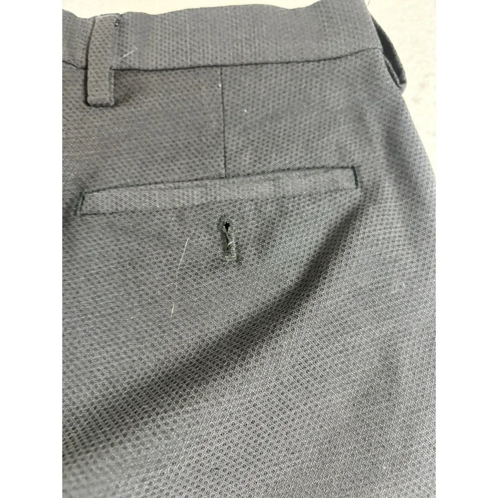 Banana Republic Slim‎ Fit Men's 28x27 Comfort Stretch Wool Slacks Black Luxury